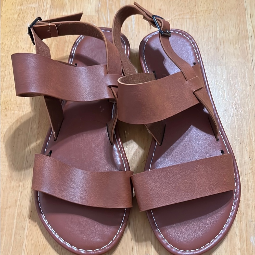 Chic Brown Strappy Sandals